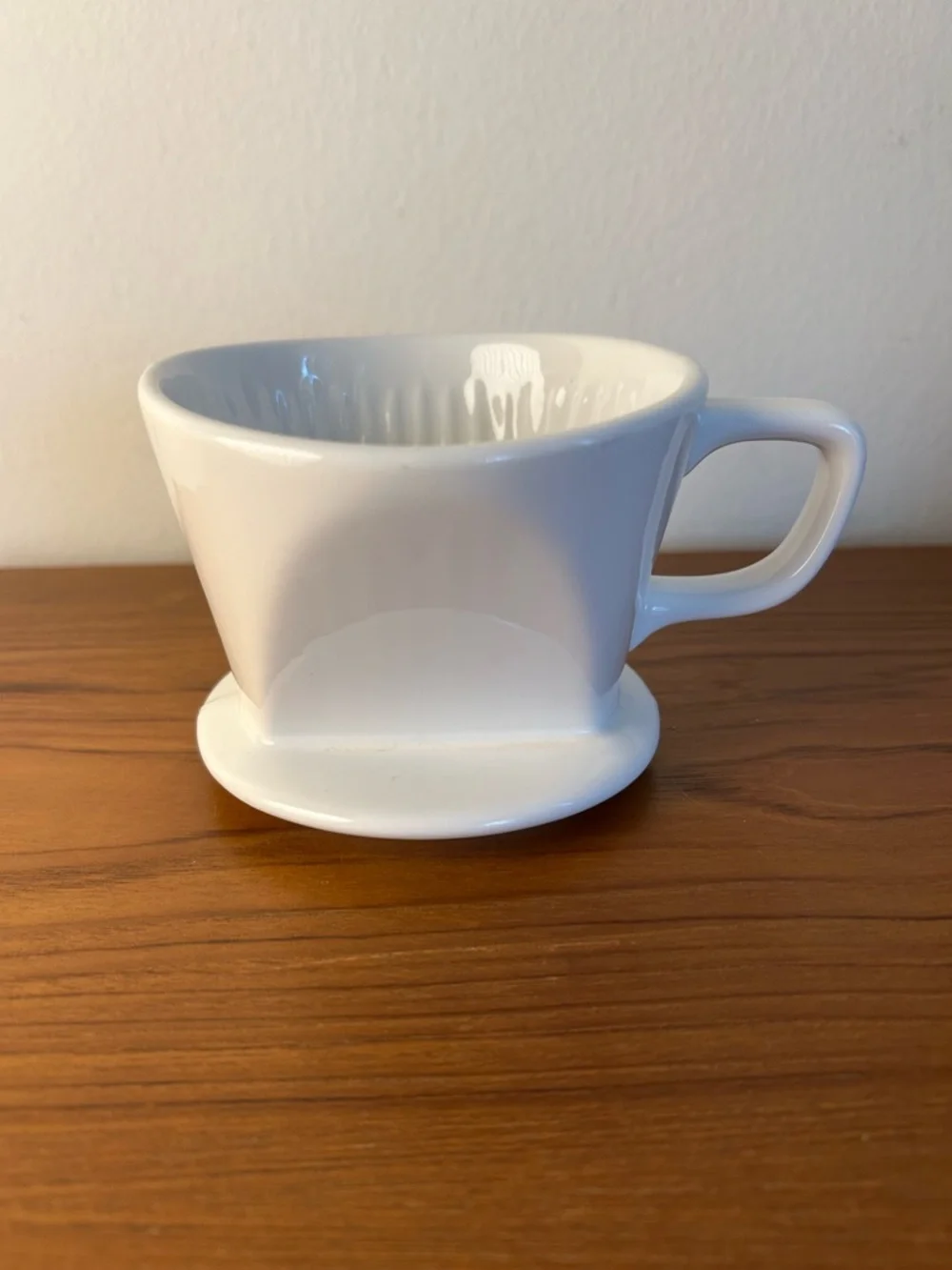 Sur La Table White Ceramic Coffee Dripper - Classic Pour Over